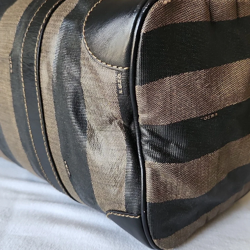 FENDI Pequin Boston Bag w/COA & dustbag - Picture 12 of 16